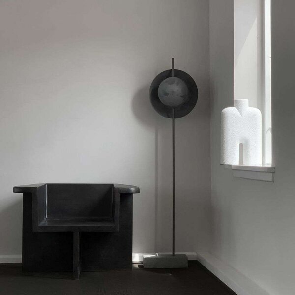 Lampada da terra 101 COPENHAGEN, dimmerabile, Metallizzato, Soggiorno, Alluminio