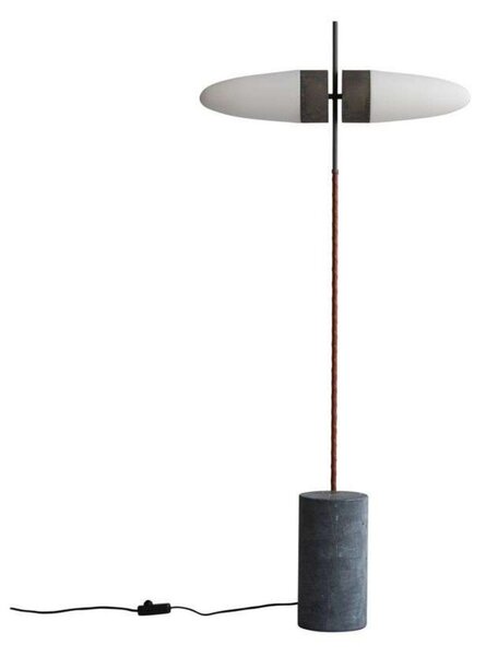 Lampada da terra 101 COPENHAGEN, Metallizzato, Soggiorno, Vetro