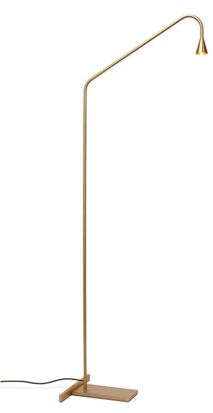 Lampada da terra Trizo21, Dorato / Ottone, Soggiorno, Ottone