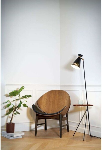 Lampada da terra Warm Nordic, Nero, Soggiorno, Metallo, Vintage