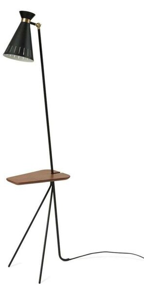 Lampada da terra Warm Nordic, Nero, Soggiorno, Metallo, Vintage