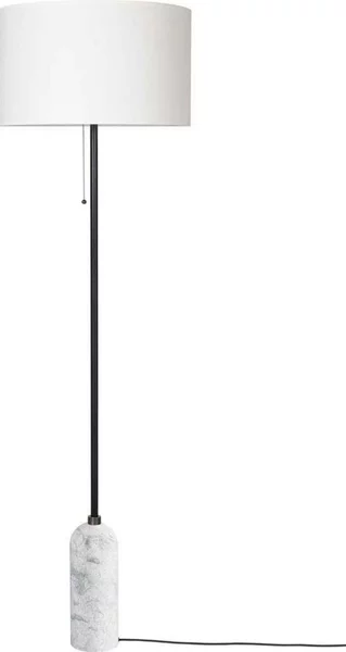 Lampada da terra GUBI, dimmerabile, Grigio, Soggiorno, Marmo