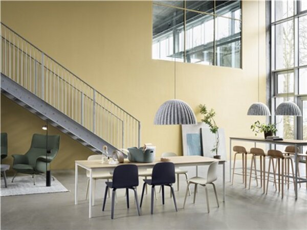 Lampada a sospensione Muuto, dimmerabile, Bianco, Sala da pranzo, Plastica