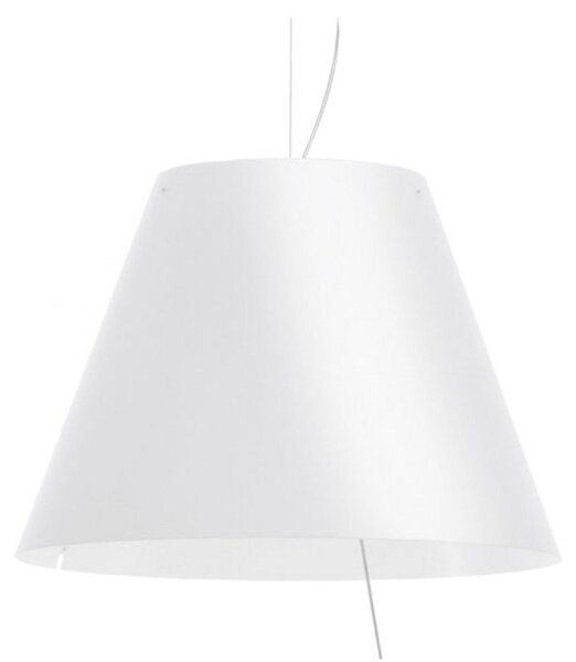 Lampada a sospensione Luceplan, dimmerabile, Bianco, Sala da pranzo, Alluminio