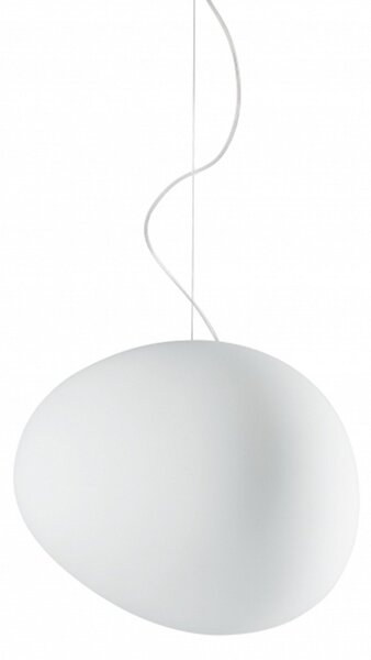 Lampada a sospensione Foscarini, dimmerabile, Bianco, Soggiorno, Vetro