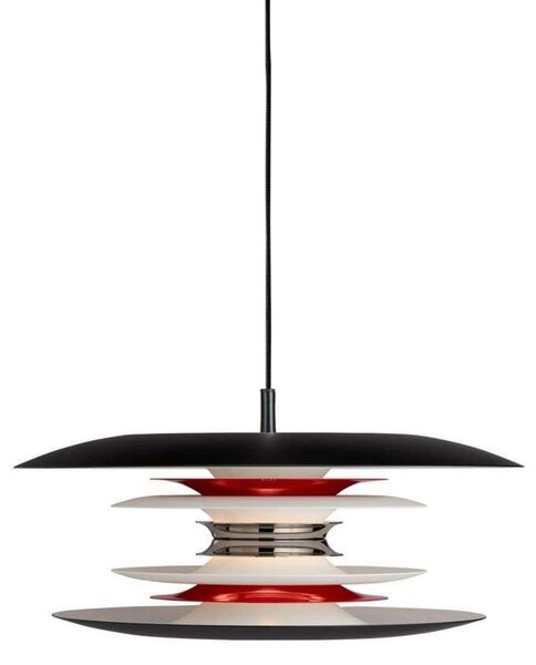 Lampada a sospensione Belid, dimmerabile, Nero, Sala da pranzo, Metallo