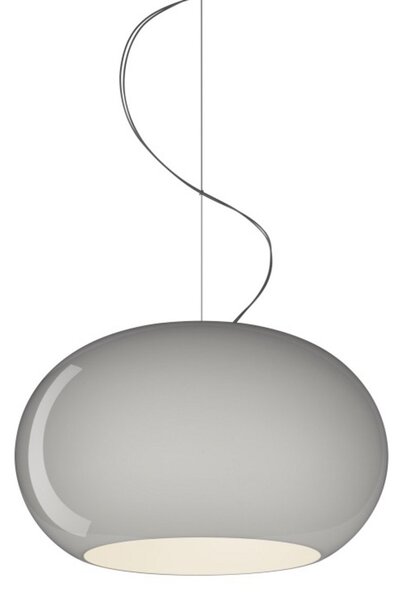 Lampada a sospensione Foscarini, Grigio, Soggiorno, Vetro