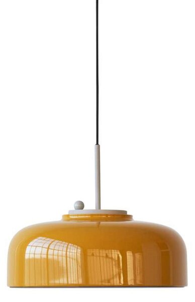 Lampada a sospensione PLEASE WAIT to be SEATED, dimmerabile, Giallo, Sala da pranzo, Alluminio