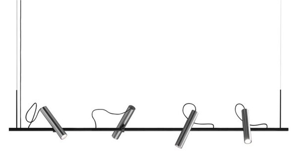 Lampada a sospensione LIGHT-POINT, Metallizzato, Soggiorno, Alluminio
