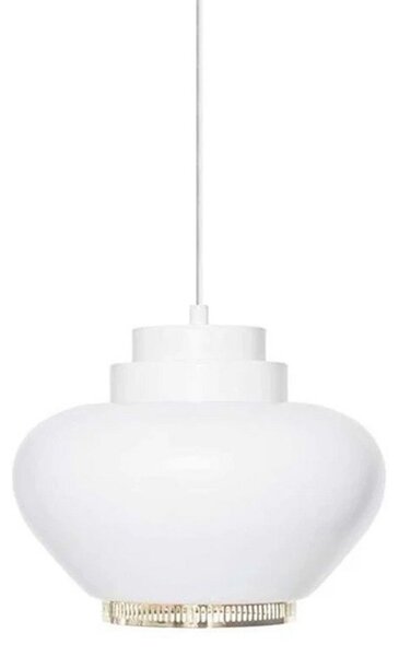 Lampada a sospensione Artek, Bianco, Sala da pranzo, Metallo