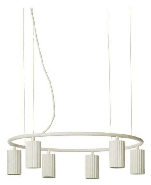 Lampada a sospensione Pholc, Beige, Sala da pranzo, Alluminio