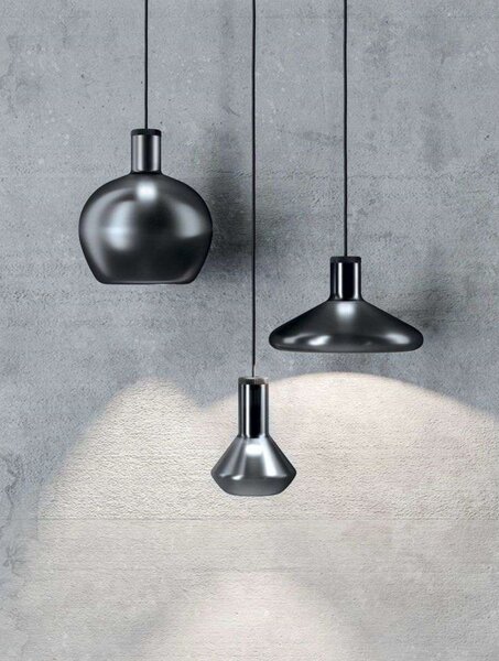 Lampada a sospensione Diesel Living with Lodes, Nero, Spazio di lavoro, Vetro