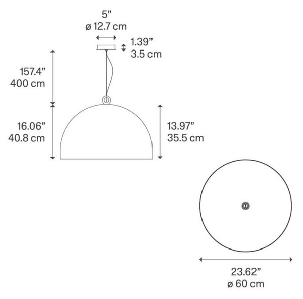 Lampada a sospensione Diesel Living with Lodes, dimmerabile, Grigio, Sala da pranzo, Cemento