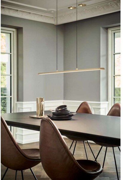 Lampada a sospensione LIGHT-POINT, Dorato / Ottone, Sala da pranzo, Alluminio