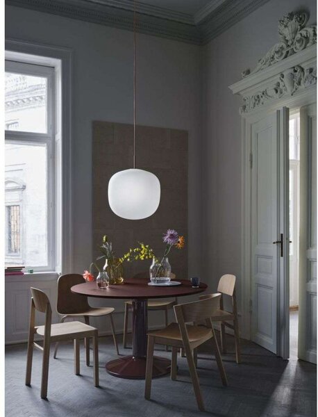 Lampada a sospensione Muuto, Rosso, Soggiorno, Vetro