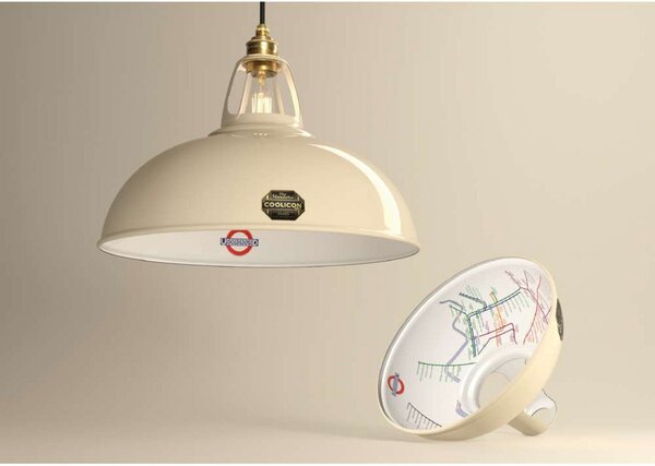 Lampada a sospensione Coolicon, Beige, Soggiorno, Metallo, Design