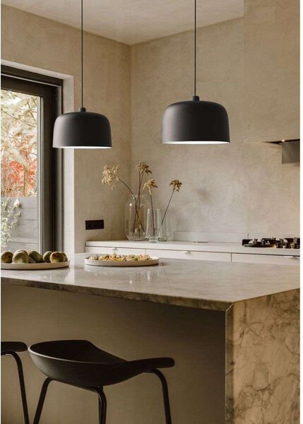 Lampada a sospensione Luceplan, Grigio, Sala da pranzo, Metallo