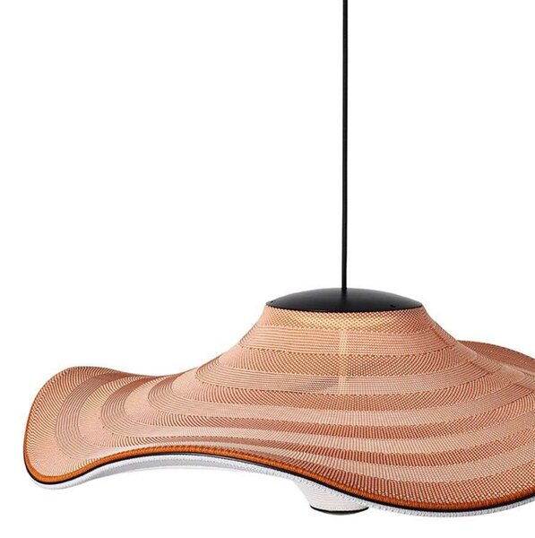 Lampada a sospensione Made By Hand, Rosso, Camera da letto, Tessuto / Tessile