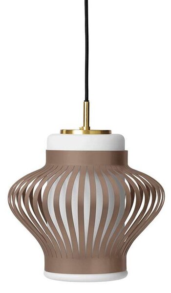 Lampada a sospensione Warm Nordic, Opal Lamella, dimmerabile, Marrone / Ruggine, Sala da pranzo, Metallo, Vintage