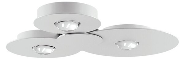 Plafoniera Lodes, dimmerabile, Bianco, Metallo