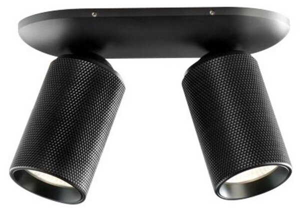 Grezzo 2 Plafoniera 3000K Nero Carbone - LIGHT-POINT