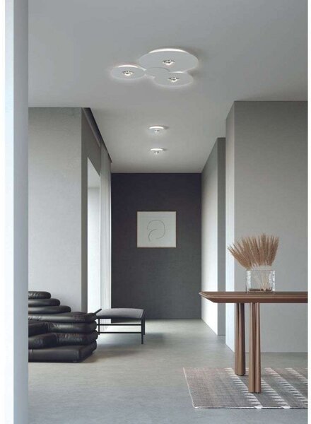 Plafoniera Lodes, dimmerabile, Bianco, Metallo