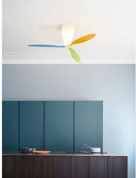 Plafoniera Luceplan, dimmerabile, Multicolore, Plastica