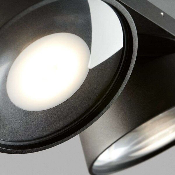 Plafoniera LIGHT-POINT, Nero, Soggiorno, Alluminio