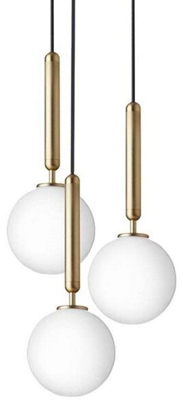 Lampadari Nuura Aps, Miira 3, dimmerabile, Dorato / Ottone, Sala da pranzo, Metallo, Scandinavo