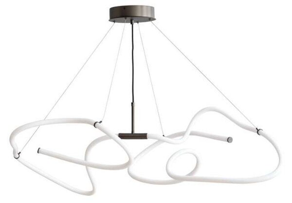 Lampadari 101 COPENHAGEN, dimmerabile, Metallizzato, Soggiorno, Alluminio