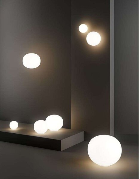 Lampade da tavolo Lodes, dimmerabile, Bianco, Soggiorno, Vetro