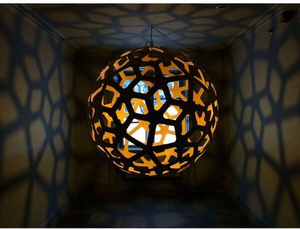 Lampada a sospensione david trubridge, Nero, Soggiorno, Bambù