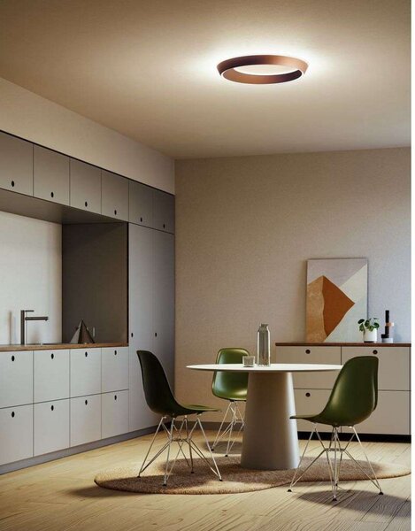 Plafoniera Lodes, dimmerabile, Bronzo / Ottone anticato, Camera da letto, Alluminio