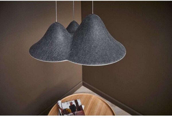 Lampada a sospensione LOOM DESIGN, dimmerabile, Nero, Soggiorno, Alluminio
