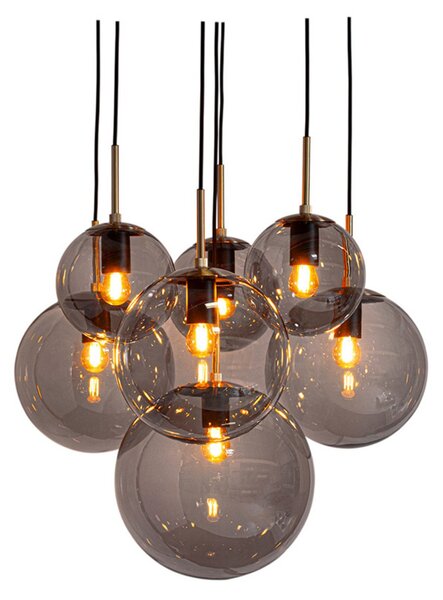 Lampada a sospensione By Rydéns, Laura, dimmerabile, Grigio, Soggiorno, Vetro, Moderno