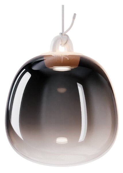 Oblò Lampada a Sospensione Small 2700K Glossy Fumé/Bianco