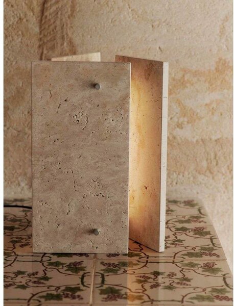 Lampade da tavolo ferm LIVING, Beige, Sala da pranzo, Pietra