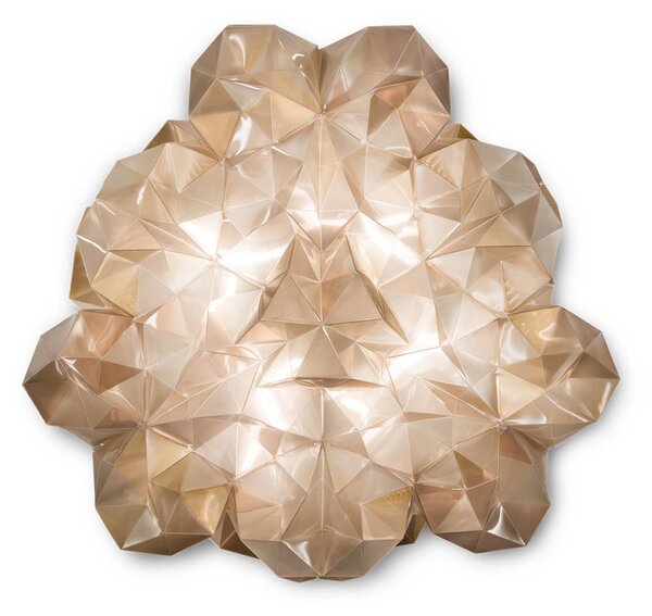 Plafoniera Slamp, Drusa, Beige, Soggiorno, Plastica, Design