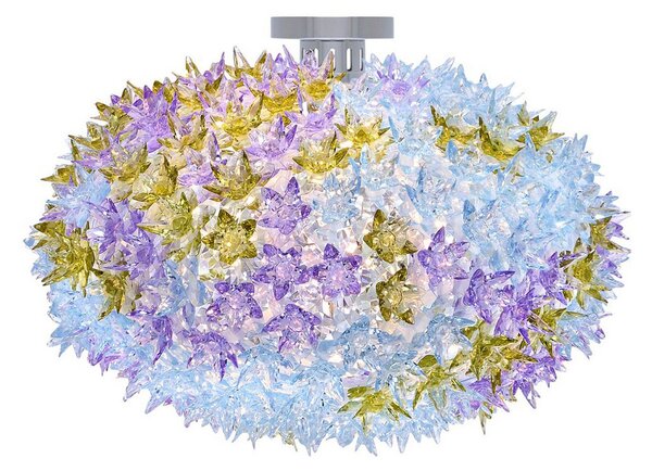 Plafoniera Kartell, Bloom C1, Viola, Soggiorno, Plastica, Design