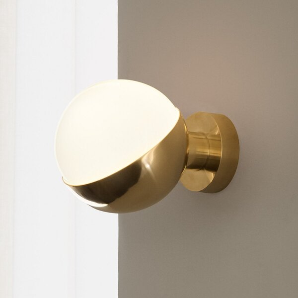 Applique da parete Louis Poulsen, VL Studio, dimmerabile, Dorato / Ottone, Corridoio, Vetro, Design