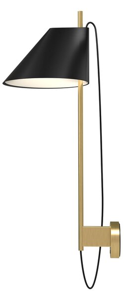 Applique da parete Louis Poulsen, Yuh Brass, dimmerabile, Nero, Soggiorno, Metallo, Design