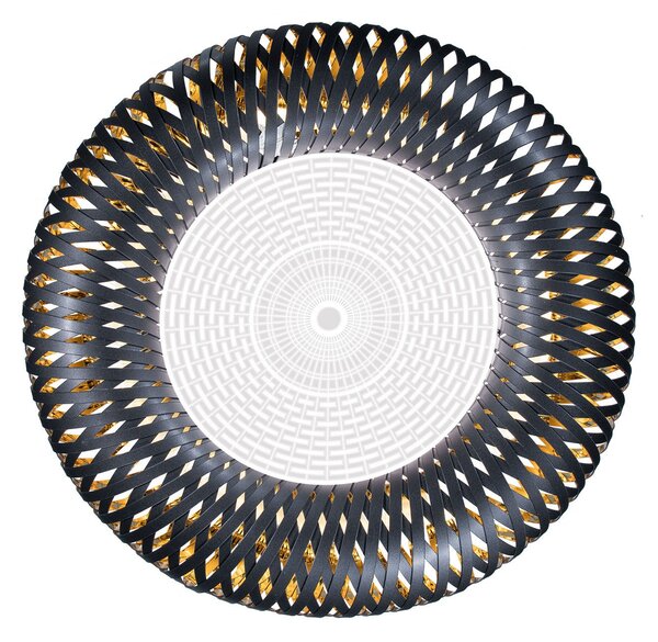 Plafoniera Slamp, Kalatos, dimmerabile, Nero, Soggiorno, Plastica, Design