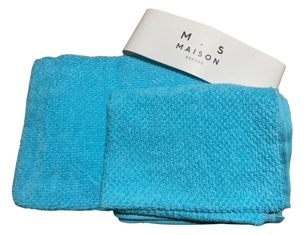 Maison Sucrée Asciugamani Viso e Ospite Pepe var.30 Aqua Spugna 100% Cotone