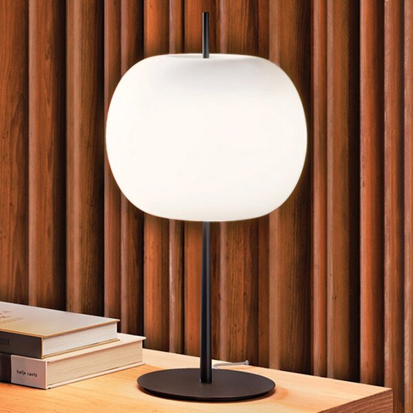 Lampade da tavolo kdln, Kushi, dimmerabile, Bianco, Soggiorno, Vetro, Design