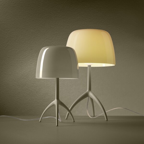 Lampade da tavolo Foscarini, Lumiere nuances grande, dimmerabile, Verde, Soggiorno, Vetro, Design