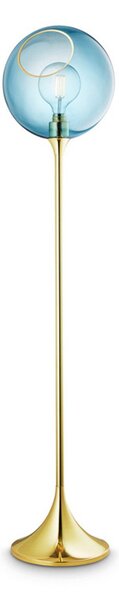 Lampada da terra DESIGN BY US, Ballroom, dimmerabile, Blu, Soggiorno, Vetro, Design