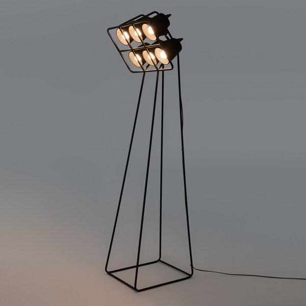 Lampada da terra SELETTI, Multilamp, dimmerabile, Nero, Soggiorno, Metallo, Design