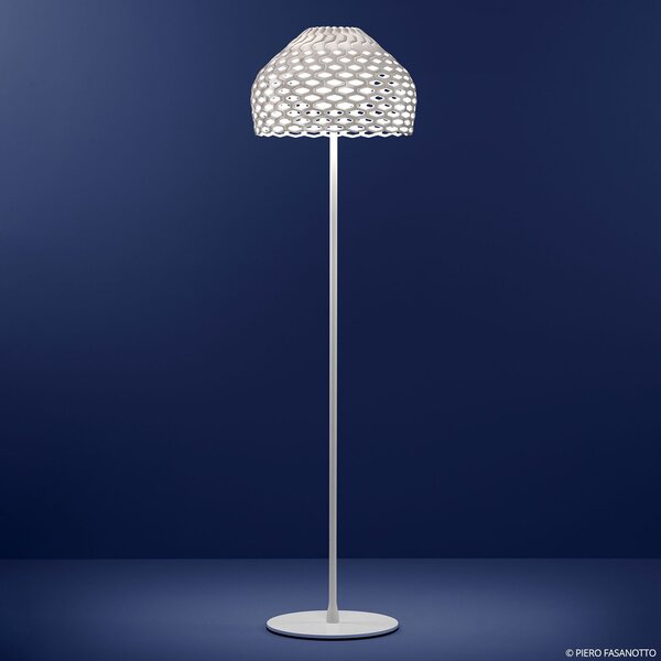 Lampada da terra FLOS, Tatou F, dimmerabile, Bianco, Soggiorno, Metallo, Design