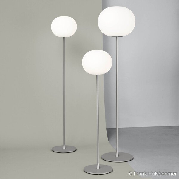 Lampada da terra FLOS, GLO-BALL, dimmerabile, Metallizzato, Soggiorno, Vetro, Design