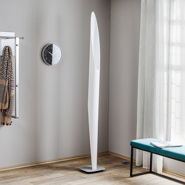 Lampada da terra kdln, SHAKTI, dimmerabile, Bianco, Camera da letto, Plastica, Design